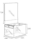 SBB-534: Acrylic Locking Ballot/Suggestion Box w/Header