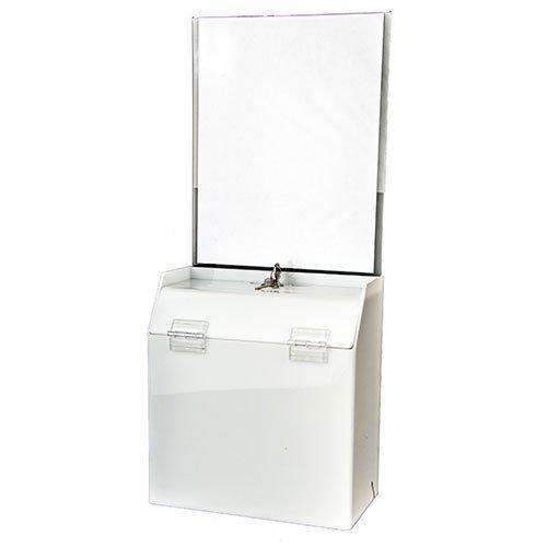 BALLOT/SUGGESTION BOX W/HEADER (Clear-Base Price)