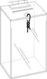 CBL-535:  Clear Acrylic Locking Coin Box