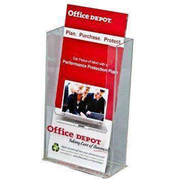 LHW-M141: Clear Acrylic Wall-Mount Brochure Holder for 4"w Literature
