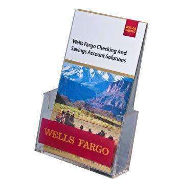 LHW-M111: Clear Acrylic Wall-Mount Brochure Holder for 5.75w Literature