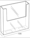LHW-M151: Clear Acrylic Wall-Mount Brochure Holder for 7.5w Literature: