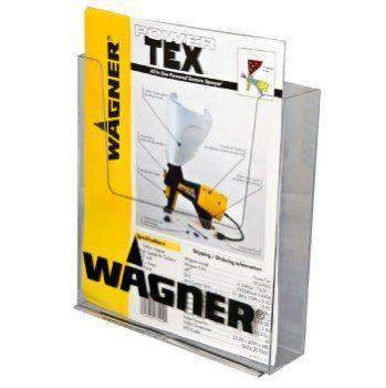 LHW-M161: Clear Acrylic Wall-Mount Brochure Holder for 8.5w Literature: