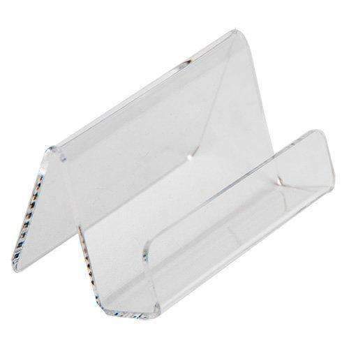 LHS-352: Slant Back Acrylic Easel Business Card Holder