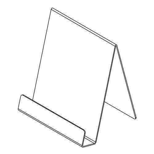 LHS-46: Clear slant back open style easel 4 W x 6 H