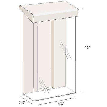 Heavy Duty Outdoor Tri-Fold Brochure Holder With Lid