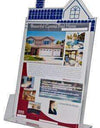 HSE-8511:   Clear Acrylic Roof Top Brochure Holder
