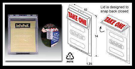 Info Pak Outdoor Brochure Holder for 8.5w Literature