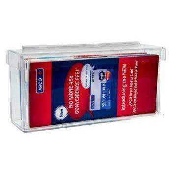 Horizontal Outdoor Tri-Fold Brochure Holder With Lid