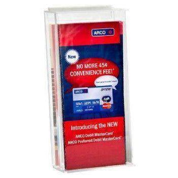 Outdoor Tri-Fold Brochure Holder With Lid