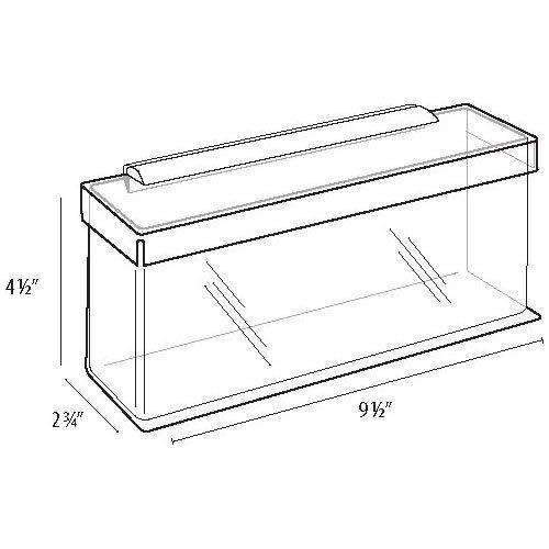 Horizontal Outdoor Tri-Fold Brochure Holder With Lid