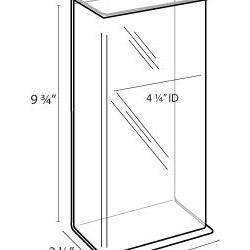 Outdoor Tri-Fold Brochure Holder With Lid