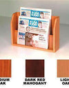 WBHPT-1:  Wood 2-Pocket Newspaper Counter Rack