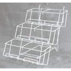 White 3-Tier Counter Rack