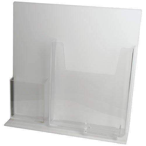 LHDC-D1450: White - slant back combination easel 14.5w x 14h multi-pocket frame