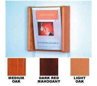 Wood 1-Pocket Wall Mount Literature Display