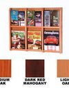 Wood 6-Pocket Combo Wall Mount Literature Display